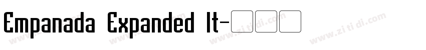 Empanada Expanded It字体转换